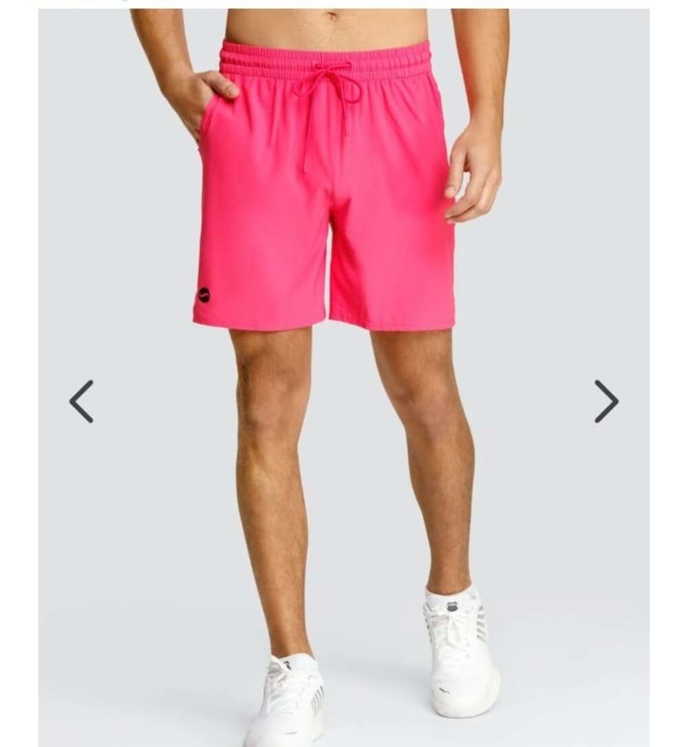 Tail Spin It Aaron Shorts Mens Sz XL PINK Stretch run tennis NWT . DW